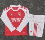25/26 Arsenal home long sleeves Kids kit