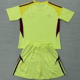 25/26 Aston Villa yellow goalkeeper kids kit