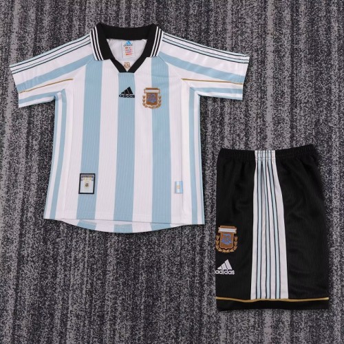 Retro 1998 Argentina home kids kit