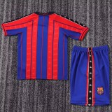 Retro 97/98 Barcelona home kids kit