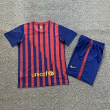 Retro 11/12 Barcelona home kids kit