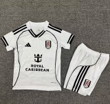 25/26 Fulham home kids kit