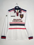 Retro 98/99 Manchester United away Long sleeve football shirt
