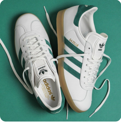 Adidas classic white shoes