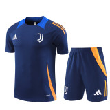 24/25 Juventus kids Short sleeve Royal Blue training suit