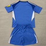 25/26 Newcastle United blue goalkeeper kids kit
