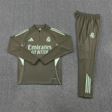 25/26 Real Madrid Kids training suit dark green