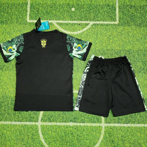 25/26 Brazil Jesus green kids kit
