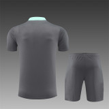 24/25 PSG short -sleeved training suit dark grey