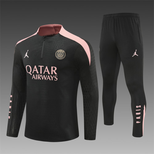 24/25 PSG black Jordan Adult training suit