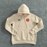 Retro Manchester United plush hoodie