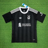25/26 liverpool black football Jersey