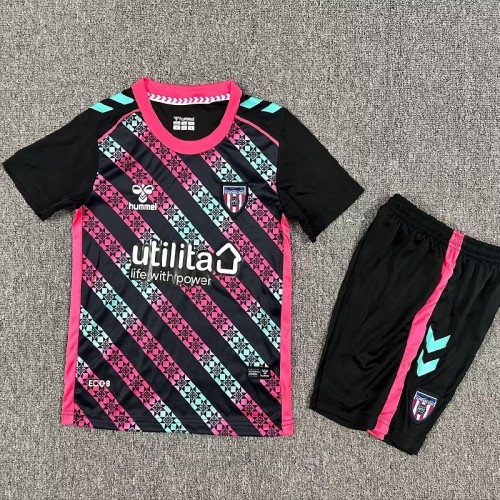 25/26 Sunderland goalkeeper kids kit black