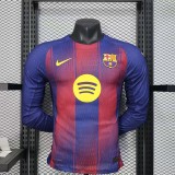 25/26 Barcelona home Player Version long sleeves