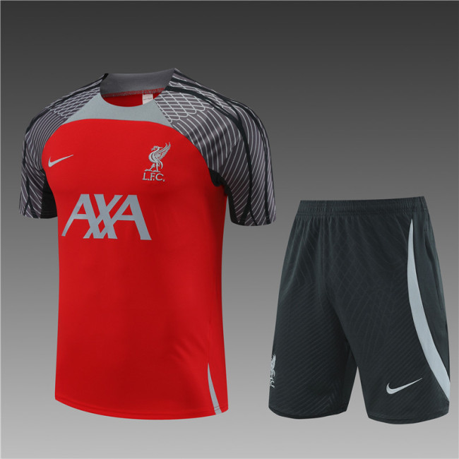 24/25 Liverpool Short sleeve red training suit