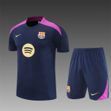 25/26 Barcelona kids Short sleeve training suit royal blue