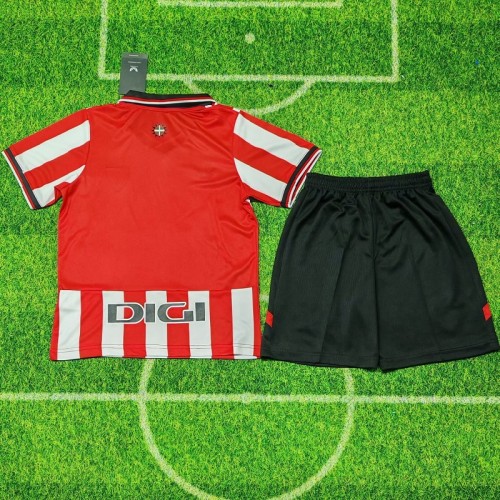 25/26 Athletic Bilbao home kids kit