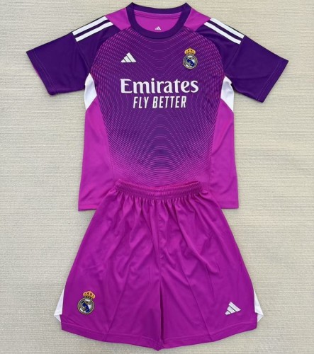 25/26 Real Madrid goalkeeper kids kit Purple