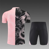 25/26 Real Madrid kids Short sleeve training suit Pink Black