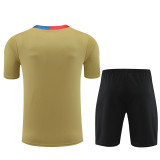 24/25 Barcelona Short sleeve golden training suit
