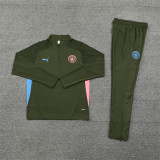 24/25 Manchester city kids training suit Military Green
