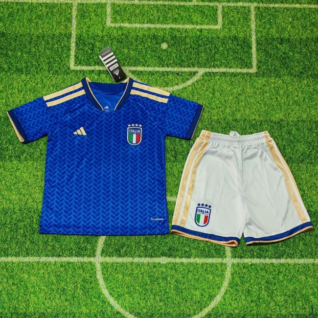 25/26 Italy home kids kit football Jersey