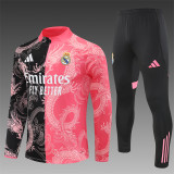 25/26 Real Madrid Kids training suit Pink Black