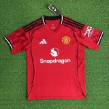 25/26 Manchester United home football jersey