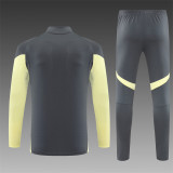 25/26 Real Madrid Kids training suit Yellow gray