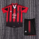 Retro 04/05 AC Milan home kids kit