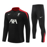 24/25 Liverpool kids black training suit