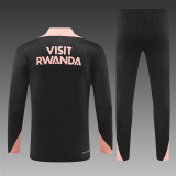 24/25 PSG black Jordan Adult training suit