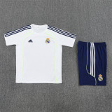 25/26 Real Madrid Short sleeve Adult training suit white