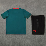 25/26 AC Milan Short sleeve kids training suit green