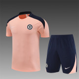25/26 Chelsea kids short sleeved training suit pink