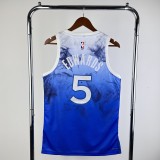 24 NBA Timberwolves City Edition #5 Edwards Basketball Jersey