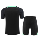 23/24 Liverpool kids Short sleeve Black green training suit