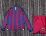 Retro 05/06 Barcelona home kids kit long sleeves