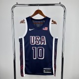 24 Olympic Games USA #10 TATUM Basketball Jersey