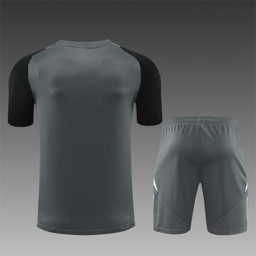 24/25 Manchester United Short sleeve dark grey training suit