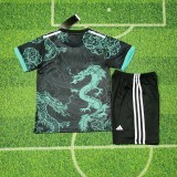 25/26 Real Madrid green dragon kids kit red