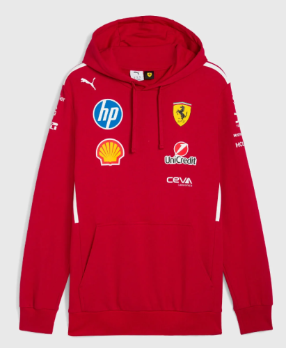 2025 Scuderia Ferrari F1 hoodie red