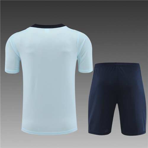 24/25 France kids short -sleeved Asran training suit