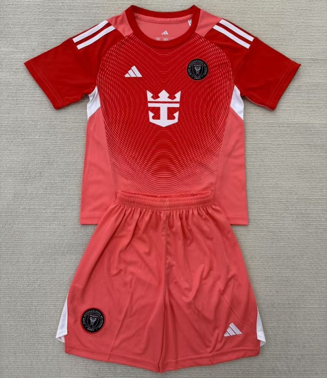 25/26 Inter Miami goalkeeper kids kit red