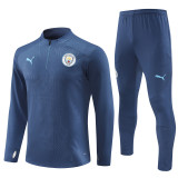 24/25 Manchester city kids training suit Royal Blue