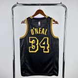 NBA Lakers #34 O'NEAL Basketball Jersey black