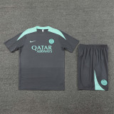 24/25 PSG short -sleeved training suit dark grey