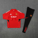 25/26 Manchester United kids training suit red