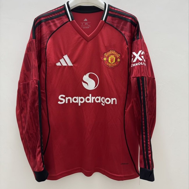 25/26 Manchester United home Long sleeve football jersey