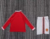 Retro 1998 Manchester United home kids kit long sleeves